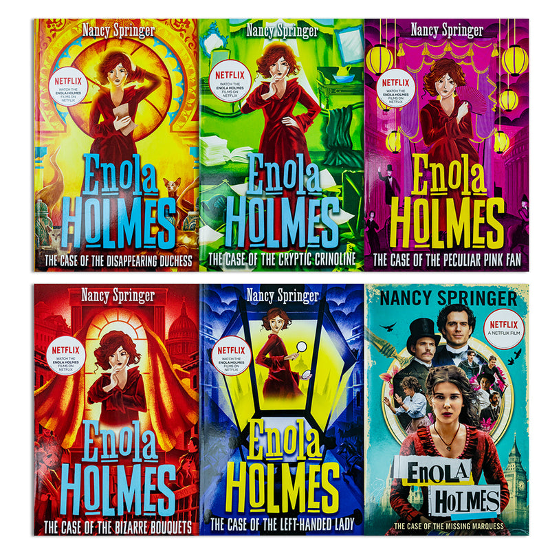 Enola Holmes Mystery Series 6 Books Collection Set Nancy Springer