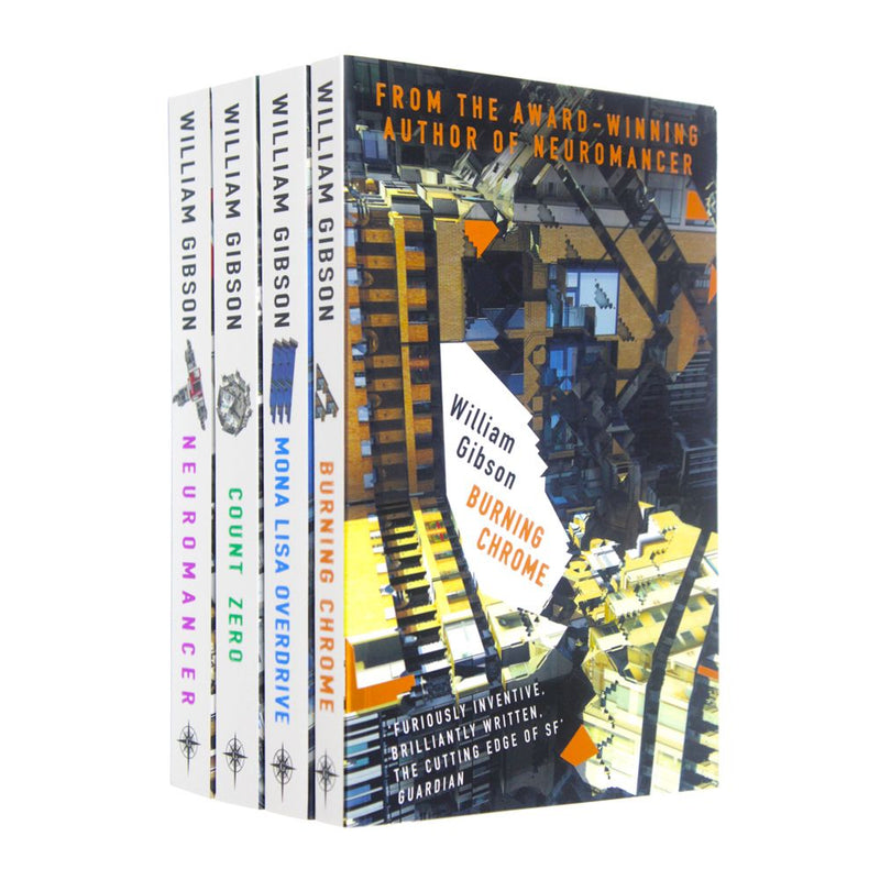 William Gibson Neuromancer Trilogy 4 Books Collection Set | Cyberpunk, Science Fiction, Dystopian Classics, Technology, Adventure, Gollancz, Paperback