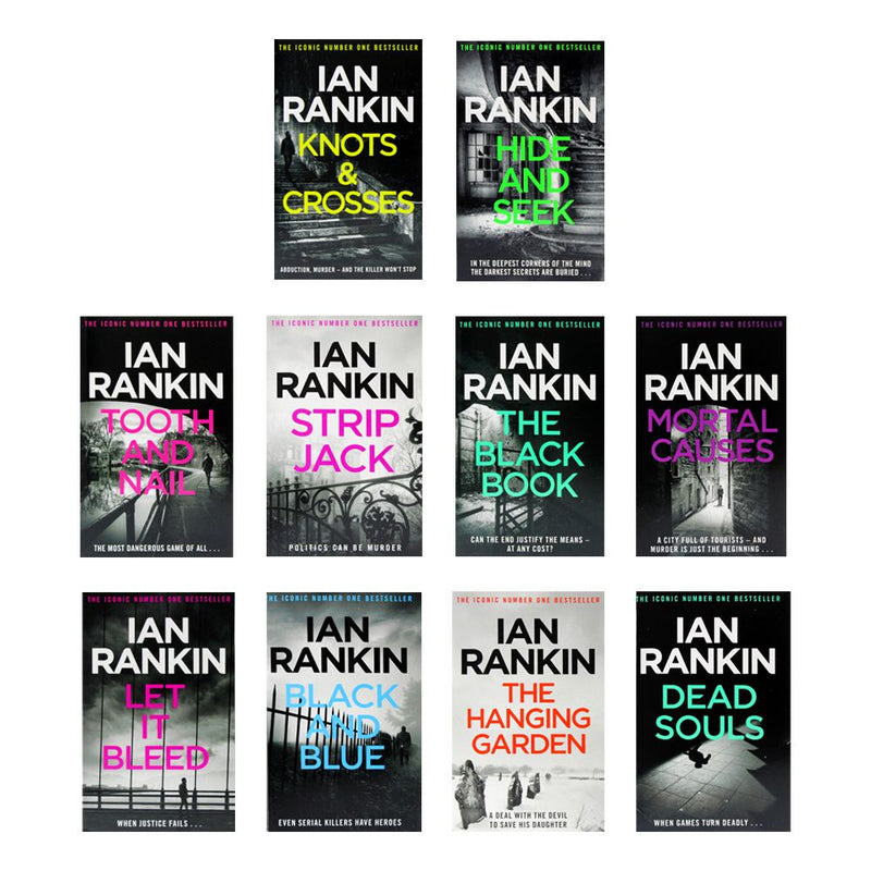 Ian Rankin Inspector Rebus Series Collection 10 Books Set (Knots And Crosses, Hide And Seek, Tooth And Nail, Strip Jack