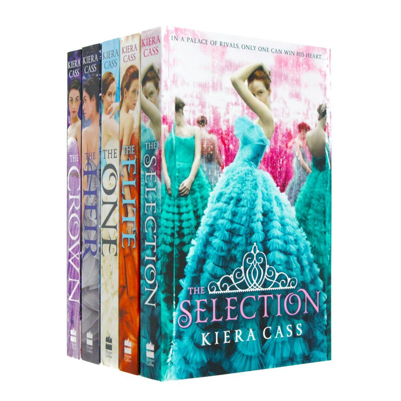 Kiera Cass The Selection Series 1-5 Book Set - The Selection, The Elite, The One, The Heir &The Crown