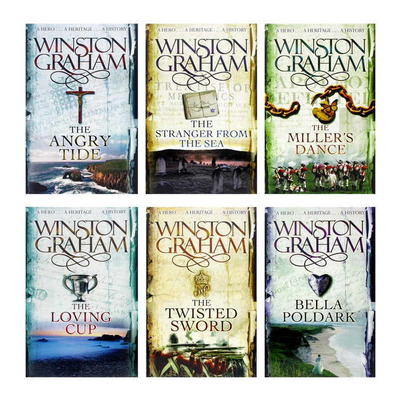 Poldark Series Collection 6 Book Set by Winston Graham ( Books 7-12)