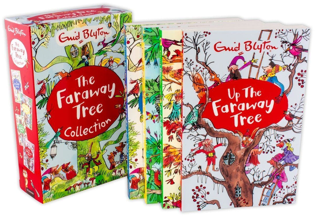 Enid Blyton's The Faraway Tree: 4 Magical Books Collection Set – Classic Children's Fantasy Adventure Series, Timeless Tales, and Family Stories