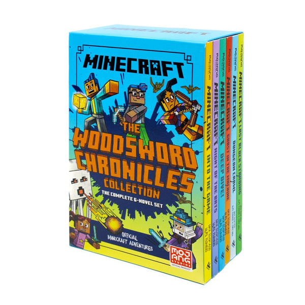 Minecraft: The Woodsword Chronicles – 6-Book Paperback Set by Nick Eliopulos | Fun Fiction Series for Kids 8+ | Adventure, Exploration & Imagination