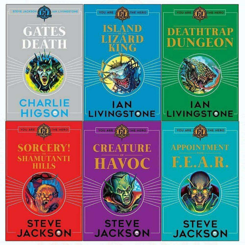 Fighting Fantasy (Series 1 & 2) 12 Books Set Collection Pack Ian Livingstone
