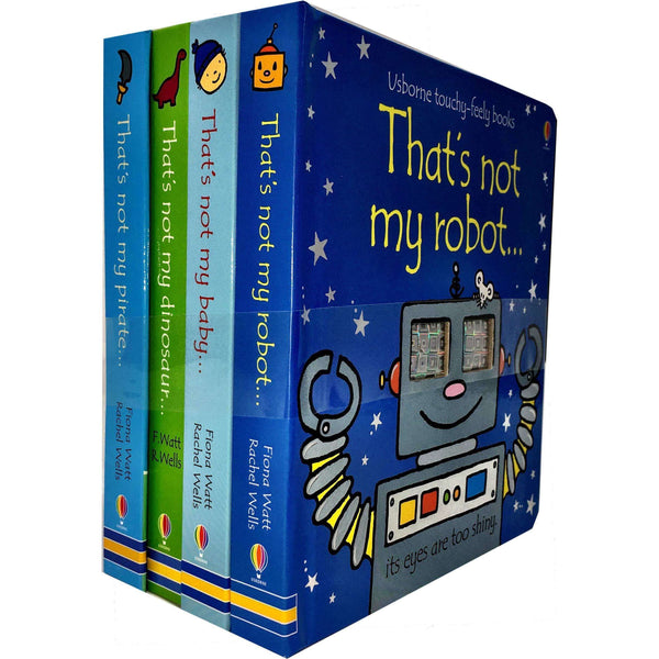 Fiona Watt Thats Not My Boys 4 Books Collection Set My Robot,my baby,my dinosaur