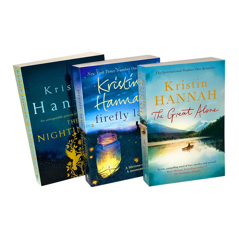 Kristin Hannah 3 Books Collection Set The Nightingale,Great Alone & Firefly Lane