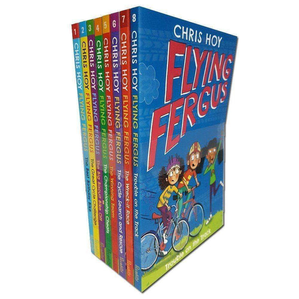 Flying Fergus Chris Hoy 8 Books Collection Series Set Inc Big Biscuit Bike Off
