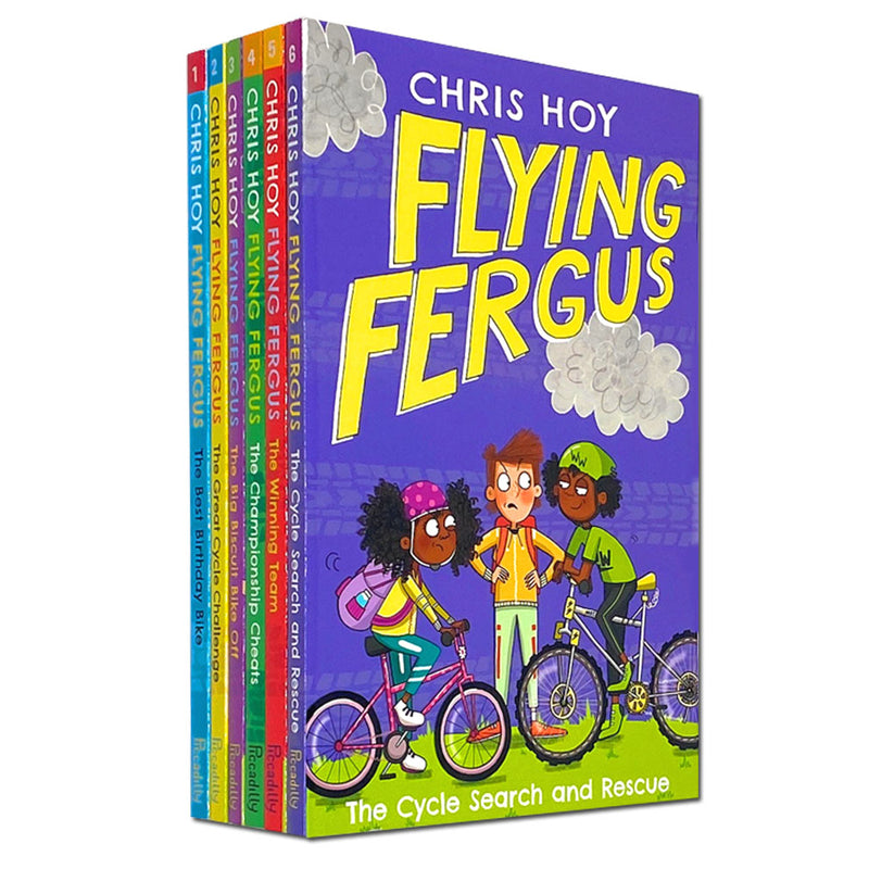 Chris Hoy Flying Fergus The Super Cycle 6 Books Collection Set The Best Birthday Bike, The Great Cycle