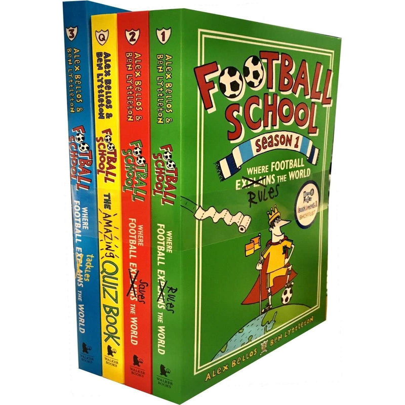 Football School Season Series Collection 4 Books Set Pack Inc Quiz Book