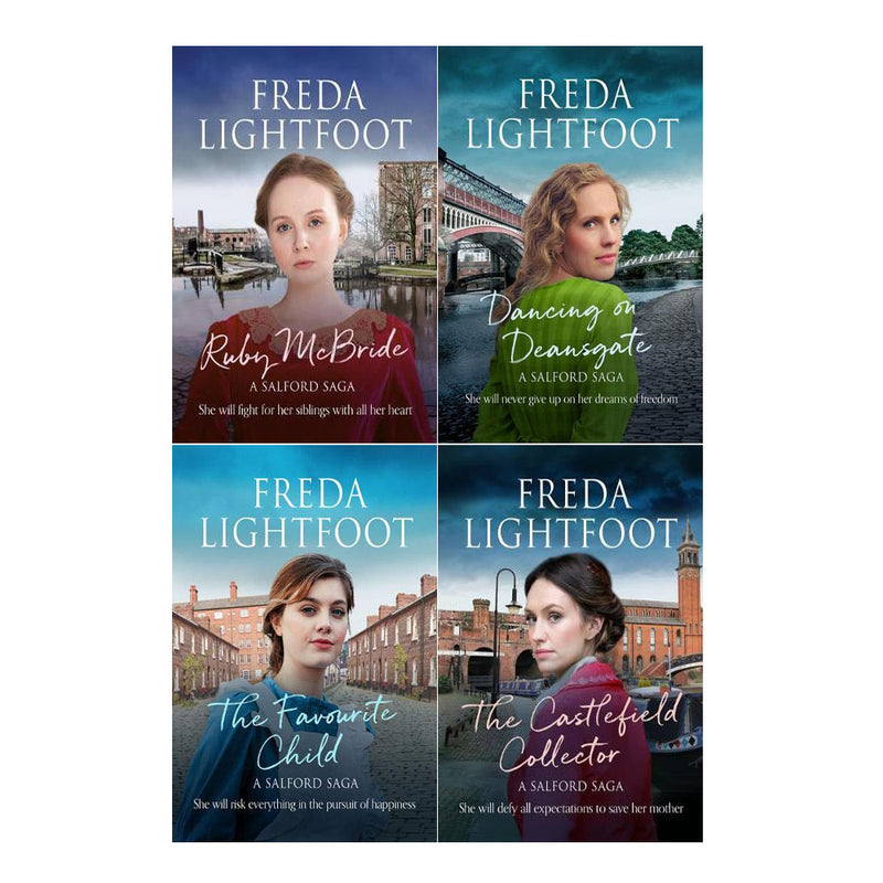 Salford Sagas 4 Books Collection Set By Freda Lightfoot Inc Ruby Mcbride