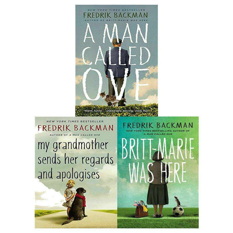 Fredrik Backman 3 Books Collection Set A Man Called Ove, Britt-Marie Was Here