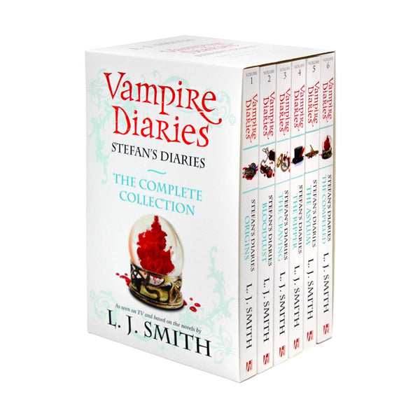The Complete Collection The Vampire Diaries: Stefan's Diaries 1-6 Books Box Set By L.J. Smith(Origins, Bloodlust, The Craving, The Ripper, The Asylum & The Compelled)