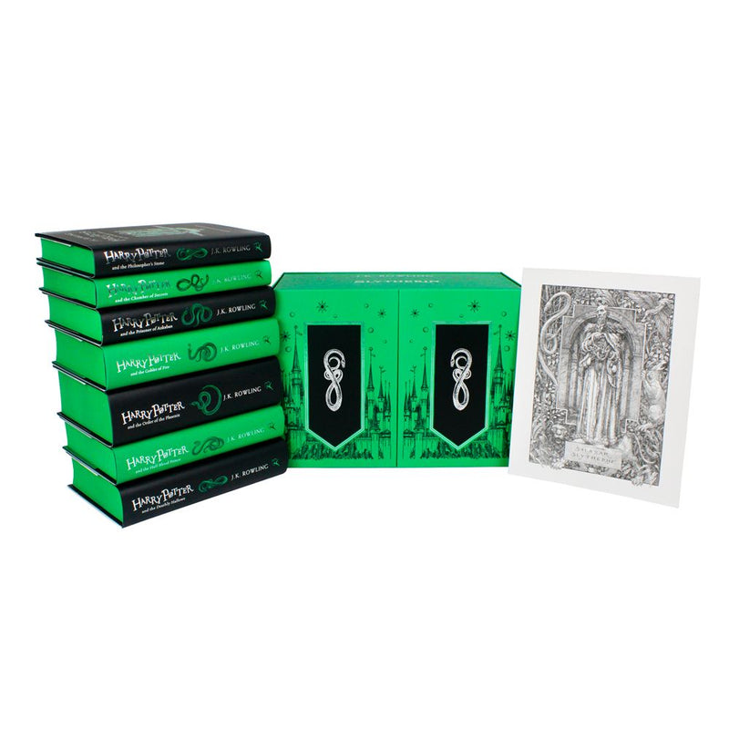 Photo of Harry Potter Slytherin House Collectors Edition by J.K. Rowling on a White Background