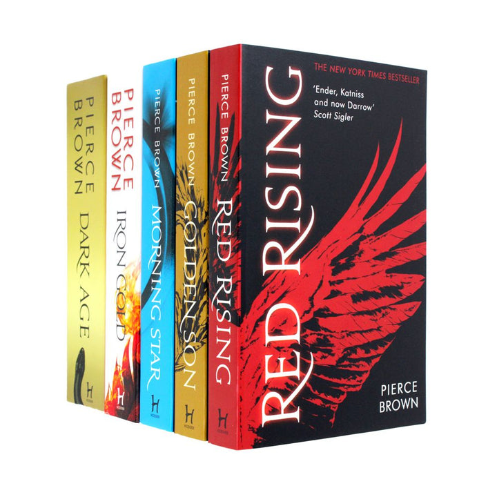 Red Rising Series 5-Book Collection by Pierce Brown | Dystopian Sci-Fi, Epic Adventure, Action-Packed Saga, Bestselling Fiction for YA & Adult Readers