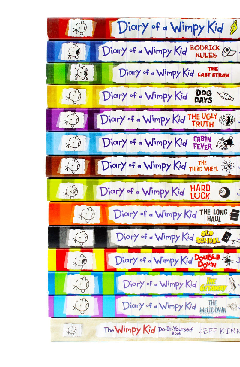 Diary of a Wimpy Kid Series Books 1 -13 Collection Set (Rodrick Rules, Dog  Days, Cabin Fever, Hard Luck Double Down, The Getaway, The Meltdown