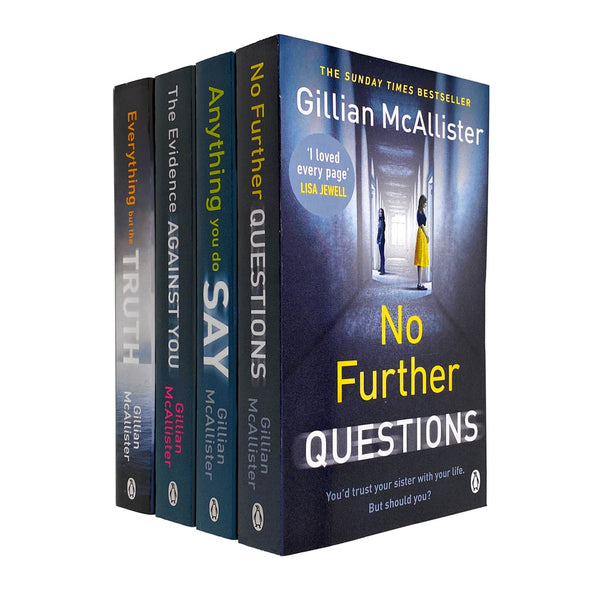 Gillian McAllister 4 Books Collection Set, No Further Questions, Anything to Say