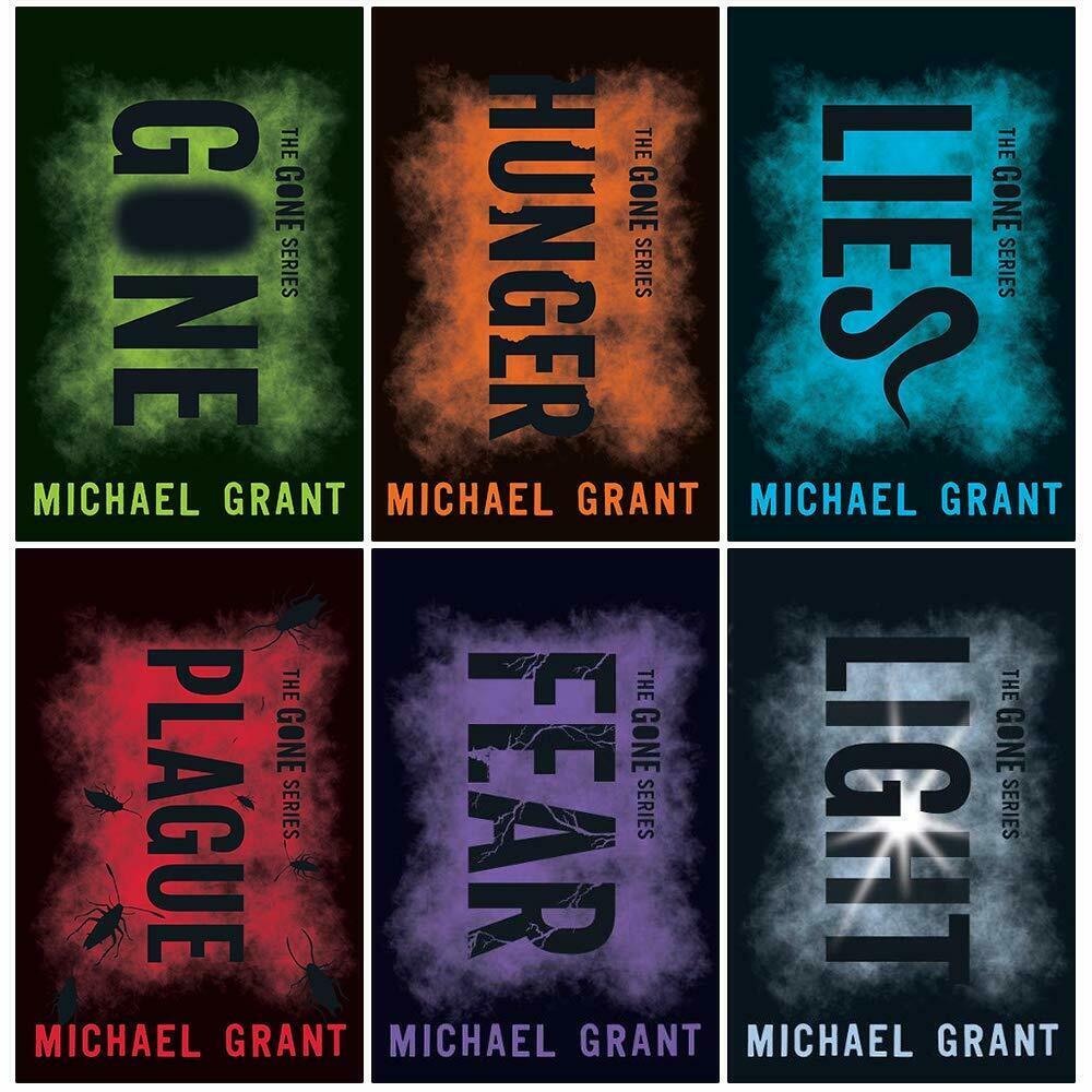 Gone Series – 6-Book Box Set by Michael Grant | YA Dystopian Fiction Collection with Hunger, Lies, Plague & Light – Teen Adventure & Survival Series