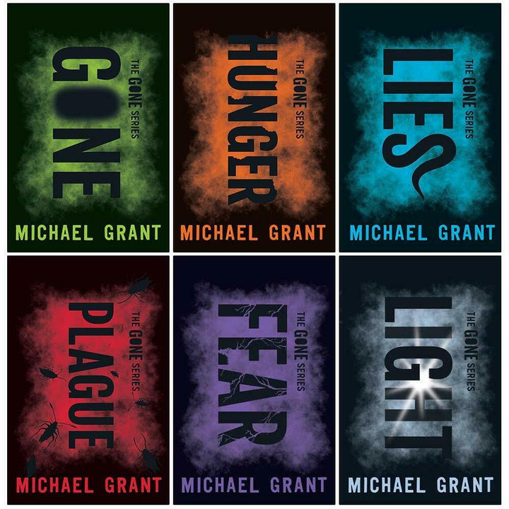 Gone Series – 6-Book Box Set by Michael Grant | YA Dystopian Fiction Collection with Hunger, Lies, Plague & Light – Teen Adventure & Survival Series