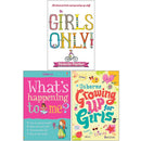 Growing Up For Girls 3 Books Set Collection, Girls Only, What's Happening to Me Girls