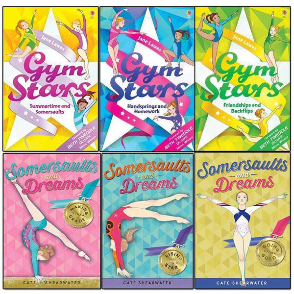 Gym Stars and Somersaults and Dreams Series Collection 6 Books Set Rising Star