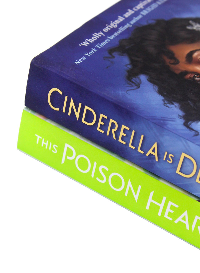Photo of Cinderella is Dead & This Poison Heart 2 Book Set Spines by Kalynn Bayron on a White Background