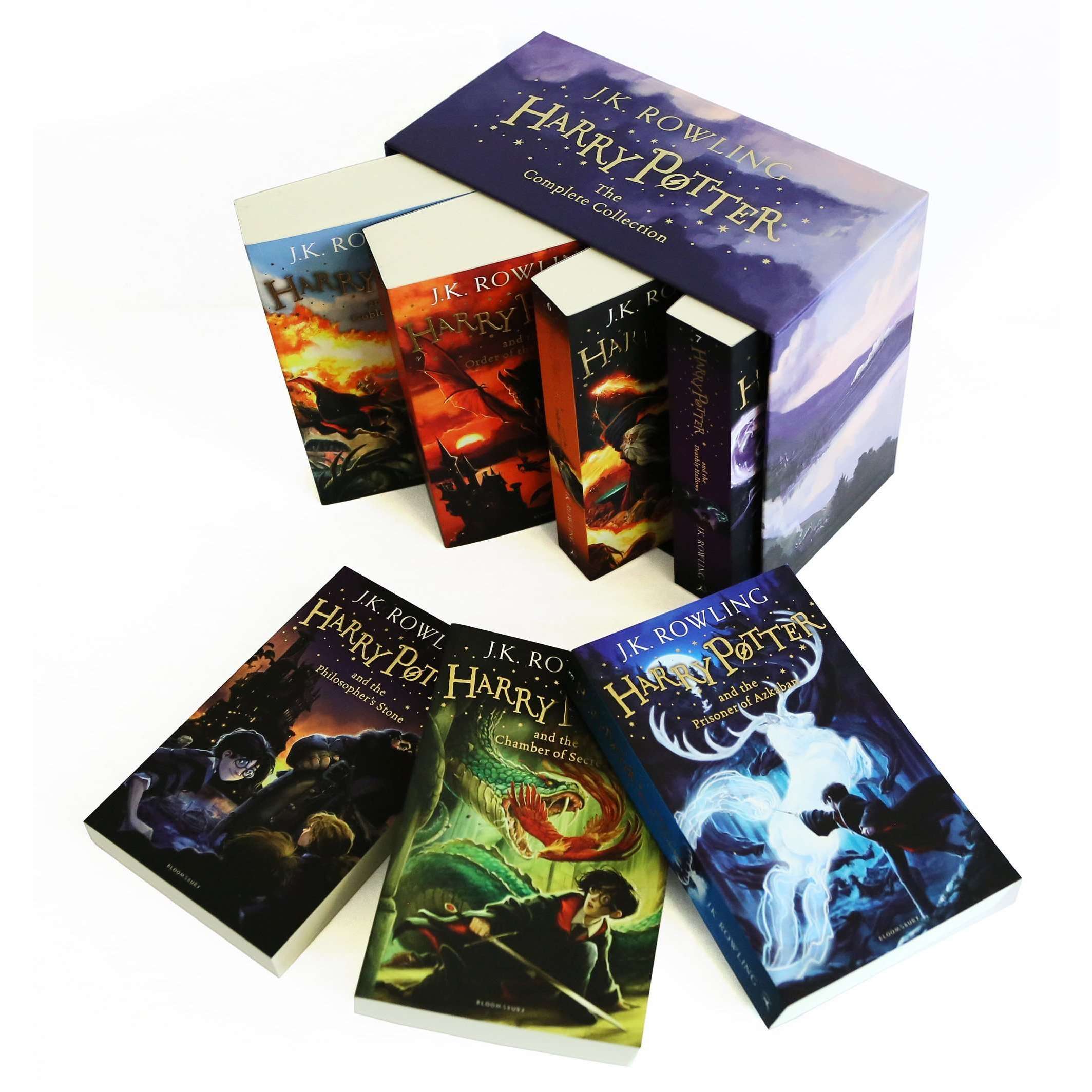 Harry Potter 7 Books Box Set Collection J K Rowling Paperback Age