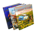 Photo of Harry Potter The Illustrated 3 Books Collection Set by J.K. Rowling on a White Background