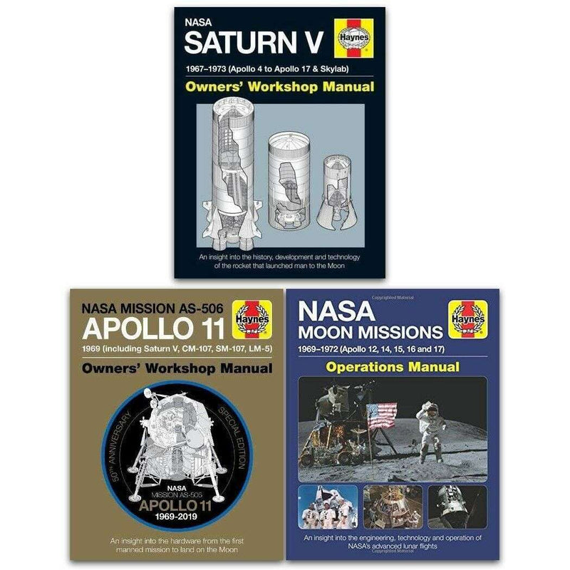 Haynes NASA Manual 3 Books Collection Set