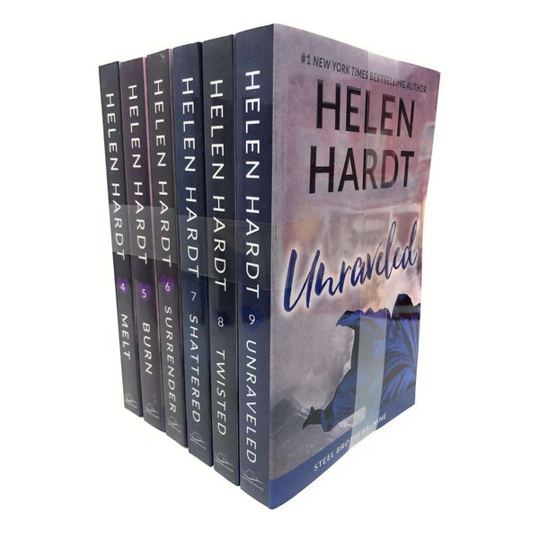 Helen Hardt Steel Brothers Saga 6 Books Set Collection (Books 4-9), Melt, Burn..