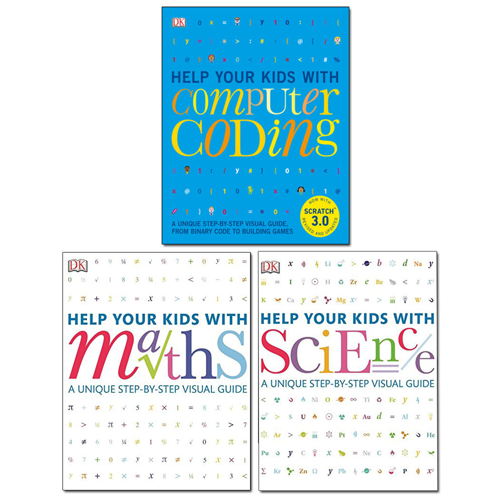 Help Me Math Book Help Your Kids With Maths, Science & Computer Coding 3 Books Collectio ...