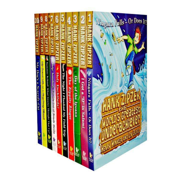 Henry Winkler Hank Zipzer the World's Greatest Underachiever 10 Books Set Series 1-10 Collection