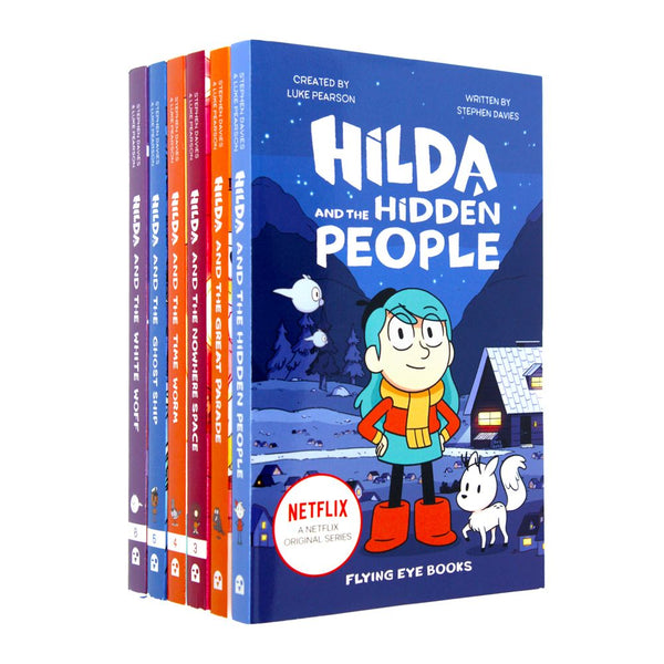 Hilda Netflix Original Series 6 Book Set Collection By Stephen Davies & Luke Pearson