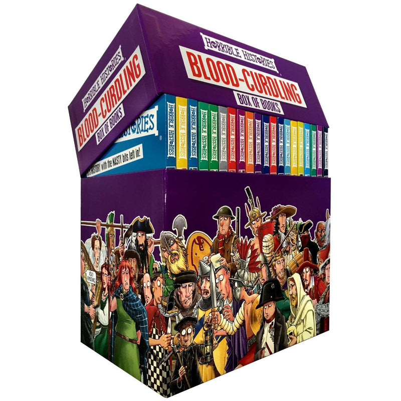 Horrible Histories 20 Book Box Set – Blood-Curdling History Collection by Terry Deary, Fun Educational Children's Books, Engaging Stories for12+ years