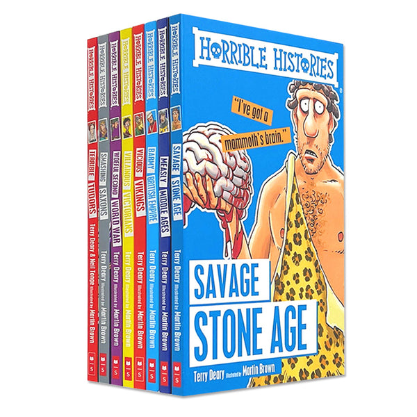 Horrible Histories Series 1 Collection 8 Books Set By Terry Deary