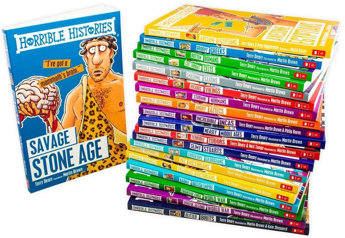 Horrible Histories 20 Book set Collection Blood Curdling History Box Set