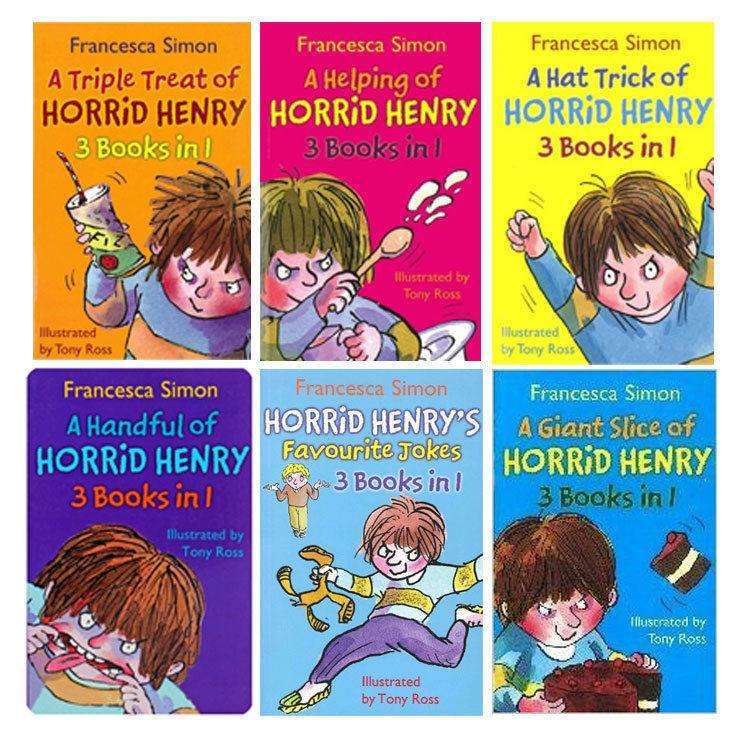 Horrid Henry Series Collection 6 Books Set 18 Titles Francesca Simon