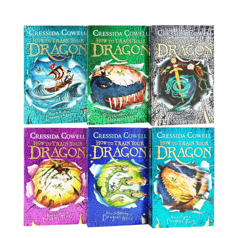 How to Train Your Dragon Books 7–12 Collection by Cressida Cowell – Children's Fantasy Adventure Series | Ages 9–14, Paperback Set, Illustrated Books