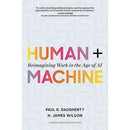 Human + Reimagining Work in the Age of AI Machine Hardback