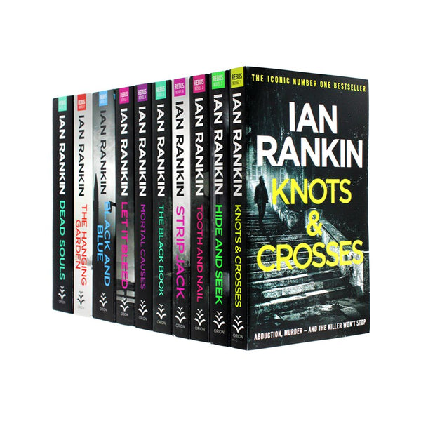 Ian Rankin Inspector Rebus Series Collection 10 Books Set (Knots And Crosses, Hide And Seek, Tooth And Nail, Strip Jack
