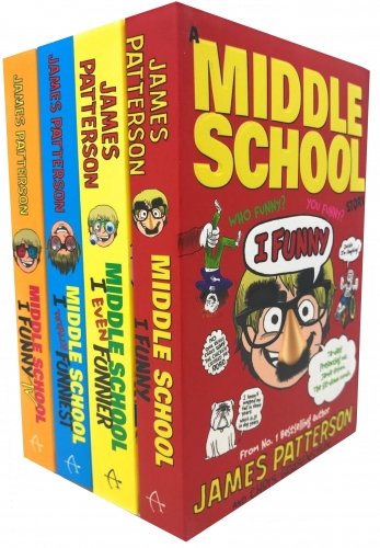James Patterson Middle School I Funny Collection 4 Books Set