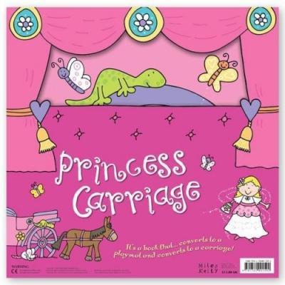 Miles Kelly Convertible Princess Carriage 3 in 1 Book Playmat and Toy for Girls