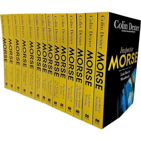 Inspector Morse Mysteries Series Collection Colin Dexter 14 Books Set Last Bus