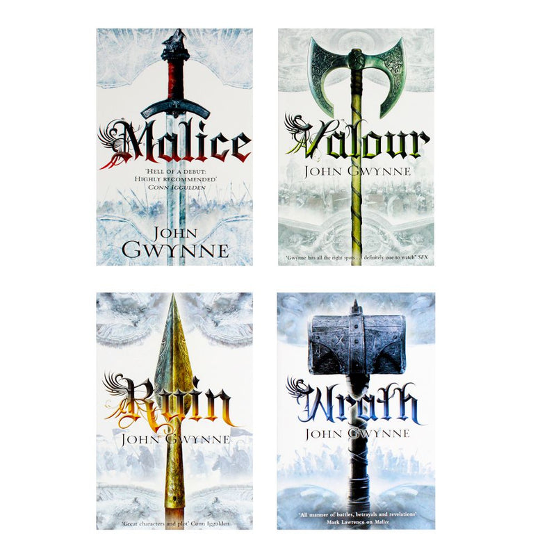 John Gwynne Faithful and the Fallen Collection 4 Books Set Ruin, Valour, Malice