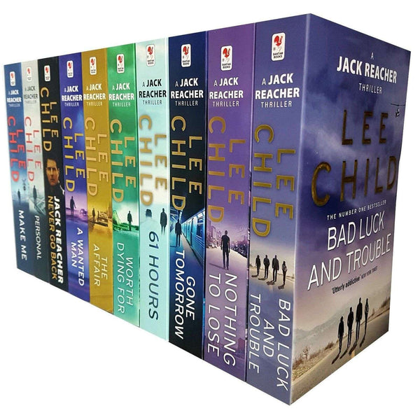 Jack Reacher Series 3 & 4 10 Books Collection Set Lee Child Affair,Never Go Back
