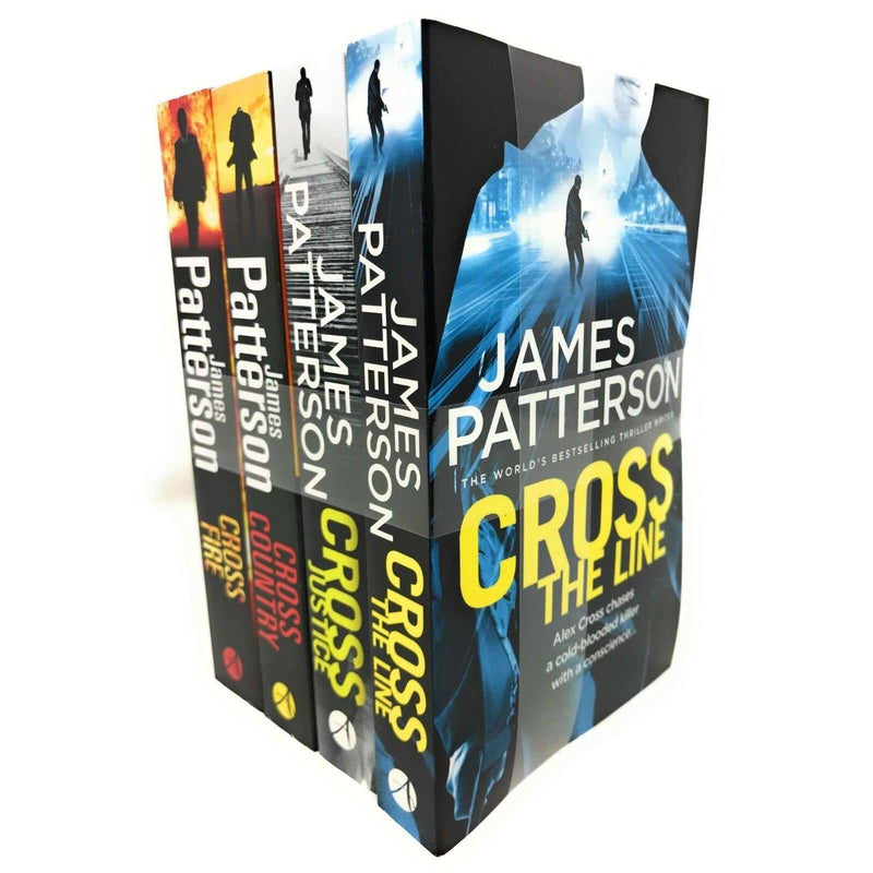 James Patterson 4 Book Set Cross Series Collection Inc Cross The Line,Cross Fire
