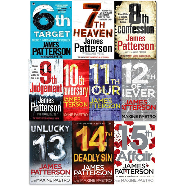 James Patterson Womens Murder Club Collection 10 Books Set (6-15) 6th Target