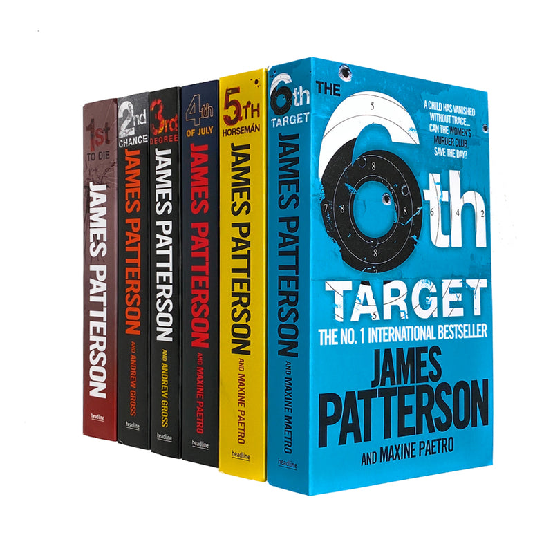 Women's Murder Club 6 paperback Book Collection by James Patterson (Books 1-6)| Gripping Murder Mystery & Thriller Series| Crime Fiction with Suspense