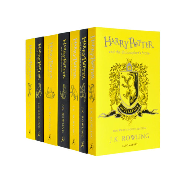 Harry Potter Hufflepuff House Editions Paperback Set: J.K. Rowling - 7 books Set (No Box)