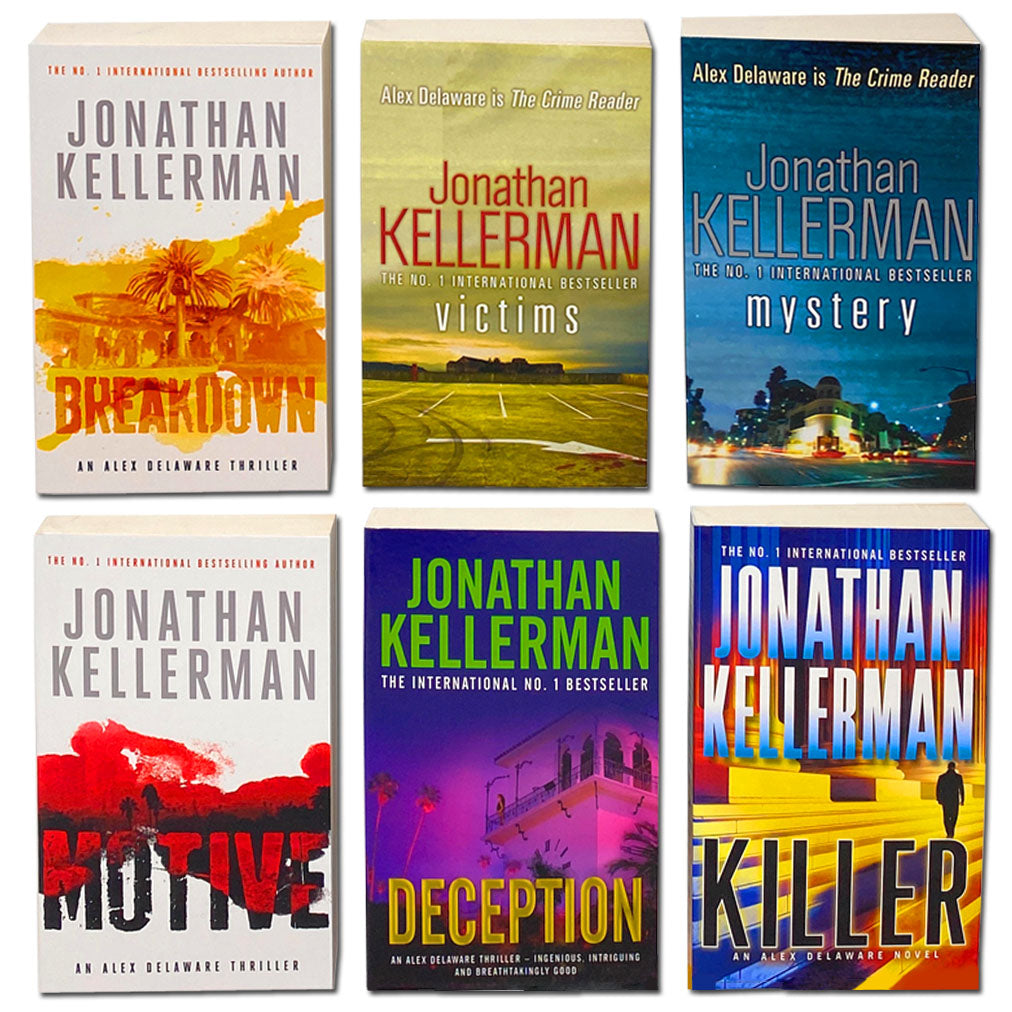 Jonathan Kellerman Collection 6 Book Set – Breakdown, Victims, Mystery, Motive, Deception, Killer | Crime Fiction, Thriller, Suspense, Bestsellers