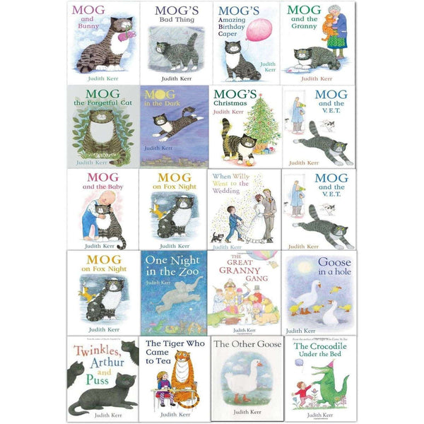 Judith Kerr Mog the Forgetful Cat Collection 18 Books Set Mog Christmas